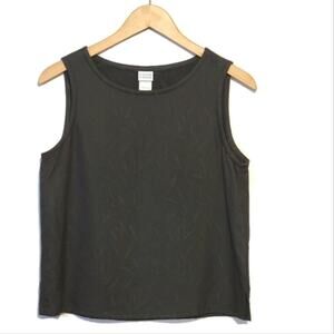 EILEEN FISHER  Scoop Neck Sleeveless Rayon Gray Top Size S